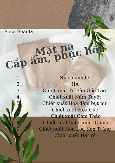 Mặt nạ cấp ẩm, phục hồi - Mỹ Phẩm Roza Beauty - Style Beauty Group Co., Ltd